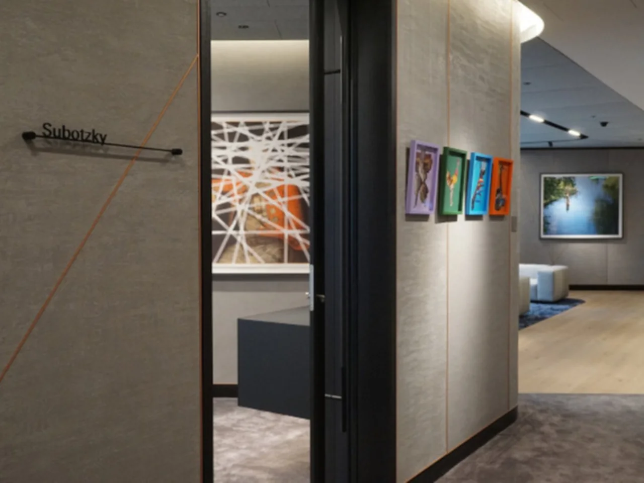 Mikhael Subotzky, Amalia Pica and Cristina Lucas at 21 Moorfields, London. Image © Serena Bolton