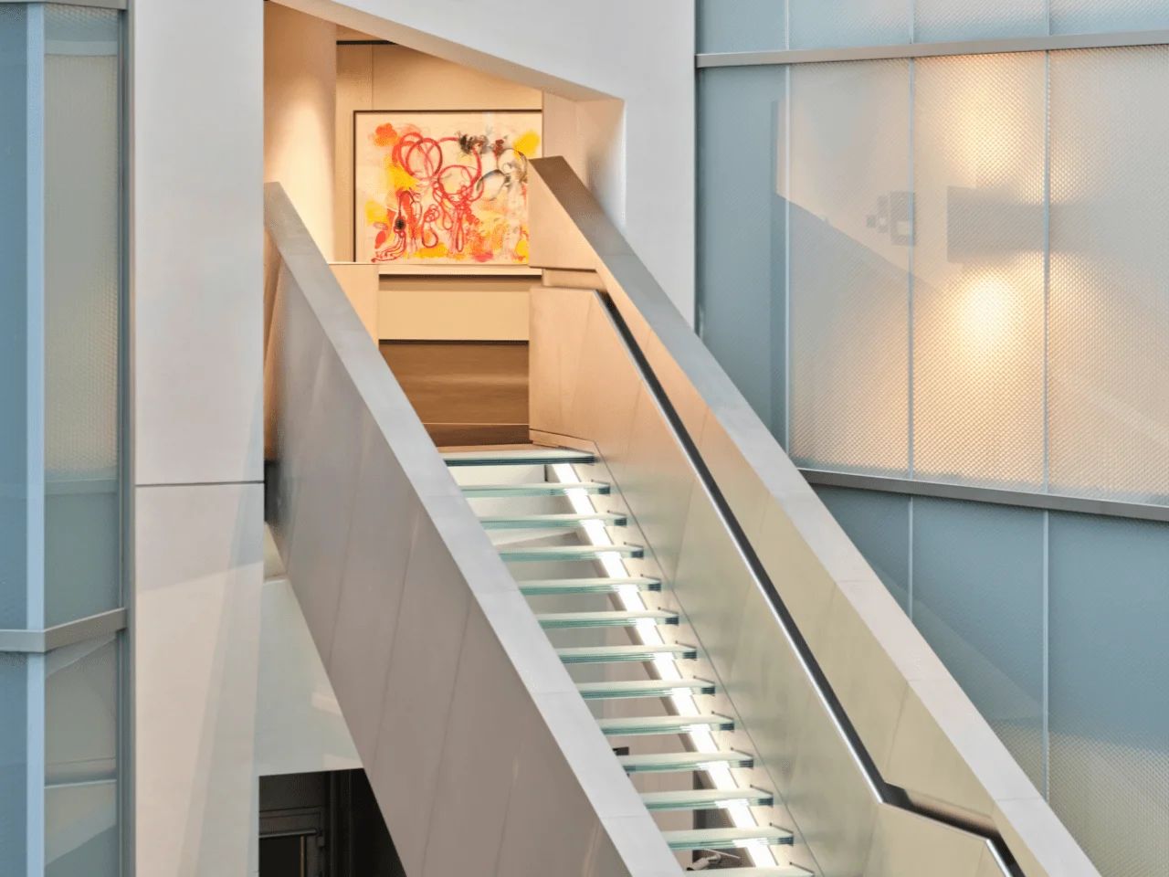 Marina de Caro at Deutsche Bank Flagship Branch, Frankfurt. Image © Martin Url, Frankfurt